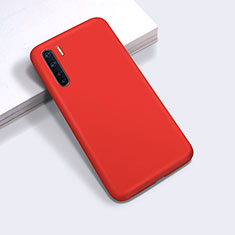 Custodia Silicone Ultra Sottile Morbida 360 Gradi Cover per Oppo A91 Rosso