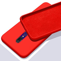 Custodia Silicone Ultra Sottile Morbida 360 Gradi Cover per Oppo A9X Rosso
