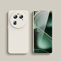 Custodia Silicone Ultra Sottile Morbida 360 Gradi Cover per Oppo Find X6 5G Bianco