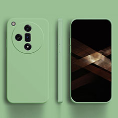 Custodia Silicone Ultra Sottile Morbida 360 Gradi Cover per Oppo Find X7 5G Verde Pastello