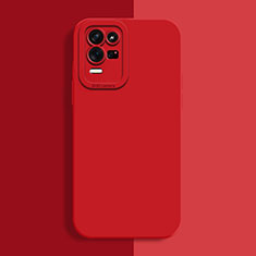 Custodia Silicone Ultra Sottile Morbida 360 Gradi Cover per Oppo K9X 5G Rosso