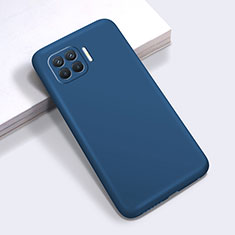 Custodia Silicone Ultra Sottile Morbida 360 Gradi Cover per Oppo Reno4 F Blu