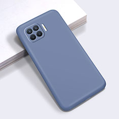 Custodia Silicone Ultra Sottile Morbida 360 Gradi Cover per Oppo Reno4 Lite Grigio Lavanda