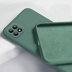 Custodia Silicone Ultra Sottile Morbida 360 Gradi Cover per Oppo Reno4 SE 5G Verde Notte