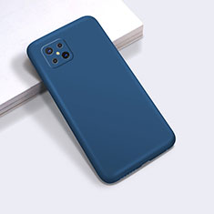 Custodia Silicone Ultra Sottile Morbida 360 Gradi Cover per Oppo Reno4 Z 5G Blu