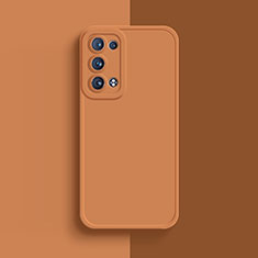 Custodia Silicone Ultra Sottile Morbida 360 Gradi Cover per Oppo Reno6 Pro 5G Arancione