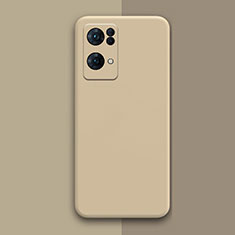 Custodia Silicone Ultra Sottile Morbida 360 Gradi Cover per Oppo Reno7 Pro 5G Khaki