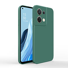 Custodia Silicone Ultra Sottile Morbida 360 Gradi Cover per Oppo Reno8 Pro 5G Verde