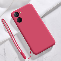 Custodia Silicone Ultra Sottile Morbida 360 Gradi Cover per Realme 10S 5G Rosso