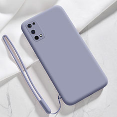 Custodia Silicone Ultra Sottile Morbida 360 Gradi Cover per Realme Q2 Pro 5G Grigio Lavanda