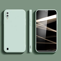 Custodia Silicone Ultra Sottile Morbida 360 Gradi Cover per Samsung Galaxy A01 SM-A015 Verde Pastello