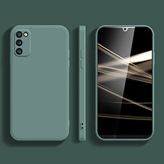 Custodia Silicone Ultra Sottile Morbida 360 Gradi Cover per Samsung Galaxy A03s Verde Notte