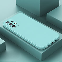 Custodia Silicone Ultra Sottile Morbida 360 Gradi Cover per Samsung Galaxy A13 4G Ciano