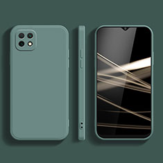 Custodia Silicone Ultra Sottile Morbida 360 Gradi Cover per Samsung Galaxy A22s 5G Verde Notte