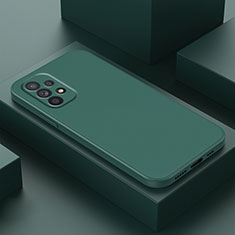 Custodia Silicone Ultra Sottile Morbida 360 Gradi Cover per Samsung Galaxy A23 4G Verde Notte