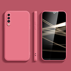 Custodia Silicone Ultra Sottile Morbida 360 Gradi Cover per Samsung Galaxy A50 Rosa Caldo