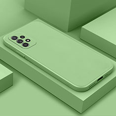 Custodia Silicone Ultra Sottile Morbida 360 Gradi Cover per Samsung Galaxy A52 4G Verde Pastello
