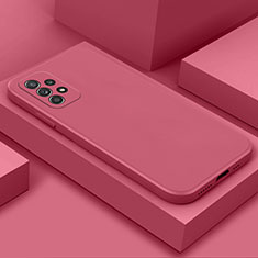 Custodia Silicone Ultra Sottile Morbida 360 Gradi Cover per Samsung Galaxy A52s 5G Rosa Caldo