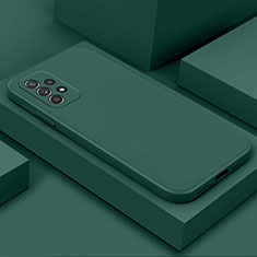 Custodia Silicone Ultra Sottile Morbida 360 Gradi Cover per Samsung Galaxy A52s 5G Verde Notte