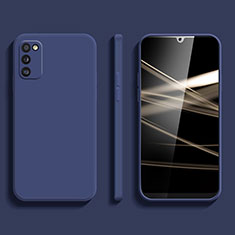 Custodia Silicone Ultra Sottile Morbida 360 Gradi Cover per Samsung Galaxy F02S SM-E025F Blu