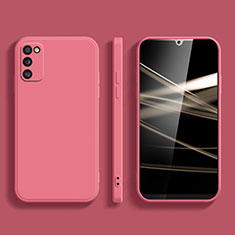 Custodia Silicone Ultra Sottile Morbida 360 Gradi Cover per Samsung Galaxy F02S SM-E025F Rosa Caldo
