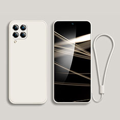 Custodia Silicone Ultra Sottile Morbida 360 Gradi Cover per Samsung Galaxy F62 5G Bianco