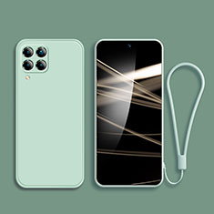 Custodia Silicone Ultra Sottile Morbida 360 Gradi Cover per Samsung Galaxy F62 5G Verde Pastello