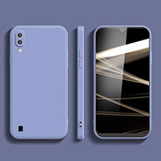 Custodia Silicone Ultra Sottile Morbida 360 Gradi Cover per Samsung Galaxy M01 Grigio Lavanda