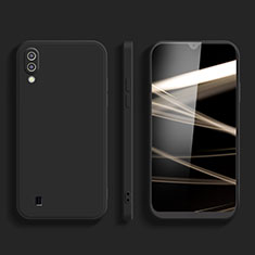 Custodia Silicone Ultra Sottile Morbida 360 Gradi Cover per Samsung Galaxy M01 Nero