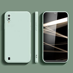 Custodia Silicone Ultra Sottile Morbida 360 Gradi Cover per Samsung Galaxy M01 Verde Pastello