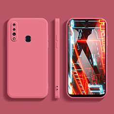 Custodia Silicone Ultra Sottile Morbida 360 Gradi Cover per Samsung Galaxy M30 Rosa Caldo