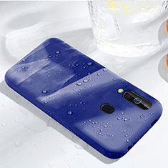 Custodia Silicone Ultra Sottile Morbida 360 Gradi Cover per Samsung Galaxy M40 Blu