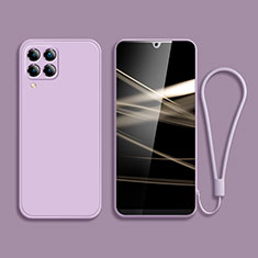 Custodia Silicone Ultra Sottile Morbida 360 Gradi Cover per Samsung Galaxy M42 5G Lavanda