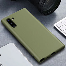Custodia Silicone Ultra Sottile Morbida 360 Gradi Cover per Samsung Galaxy Note 10 Verde
