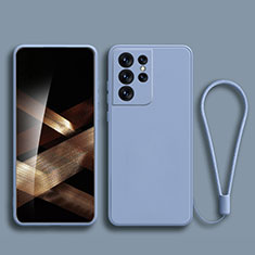 Custodia Silicone Ultra Sottile Morbida 360 Gradi Cover per Samsung Galaxy S24 Ultra 5G Blu