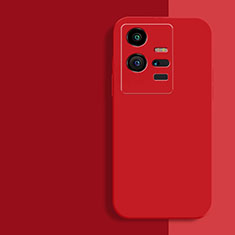 Custodia Silicone Ultra Sottile Morbida 360 Gradi Cover per Vivo iQOO 11 5G Rosso