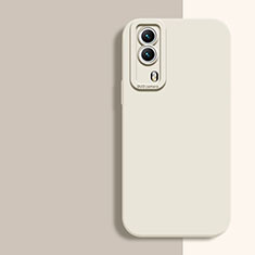 Custodia Silicone Ultra Sottile Morbida 360 Gradi Cover per Vivo iQOO Z5x 5G Bianco
