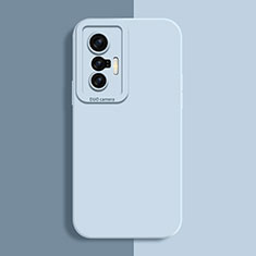 Custodia Silicone Ultra Sottile Morbida 360 Gradi Cover per Vivo X70 5G Azzurro