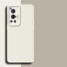Custodia Silicone Ultra Sottile Morbida 360 Gradi Cover per Vivo X70 Pro 5G Bianco