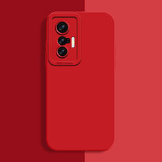 Custodia Silicone Ultra Sottile Morbida 360 Gradi Cover per Vivo X70t Rosso