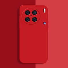 Custodia Silicone Ultra Sottile Morbida 360 Gradi Cover per Vivo X90 5G Rosso