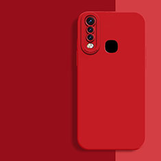 Custodia Silicone Ultra Sottile Morbida 360 Gradi Cover per Vivo Y11 Rosso