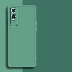 Custodia Silicone Ultra Sottile Morbida 360 Gradi Cover per Vivo Y76s 5G Verde