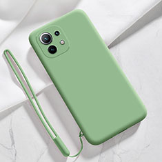 Custodia Silicone Ultra Sottile Morbida 360 Gradi Cover per Xiaomi Mi 11 Lite 4G Verde