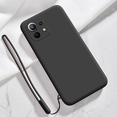Custodia Silicone Ultra Sottile Morbida 360 Gradi Cover per Xiaomi Mi 11 Lite 5G Nero