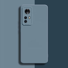 Custodia Silicone Ultra Sottile Morbida 360 Gradi Cover per Xiaomi Mi 12 Pro 5G Grigio Lavanda