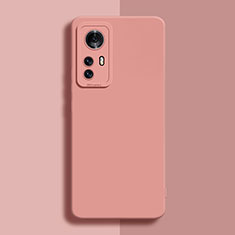 Custodia Silicone Ultra Sottile Morbida 360 Gradi Cover per Xiaomi Mi 12 Pro 5G Rosa