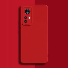 Custodia Silicone Ultra Sottile Morbida 360 Gradi Cover per Xiaomi Mi 12S Pro 5G Rosso