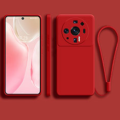 Custodia Silicone Ultra Sottile Morbida 360 Gradi Cover per Xiaomi Mi 12S Ultra 5G Rosso