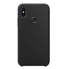 Custodia Silicone Ultra Sottile Morbida 360 Gradi Cover per Xiaomi Mi 8 Nero